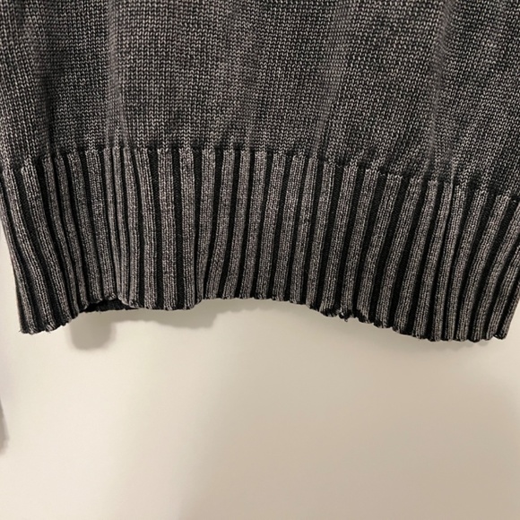 Woolrich Vintage Full Zip Sweater Grey Distressed - Picture 10 of 11